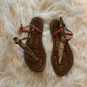 Sam Edelman t strap sandals size 10
